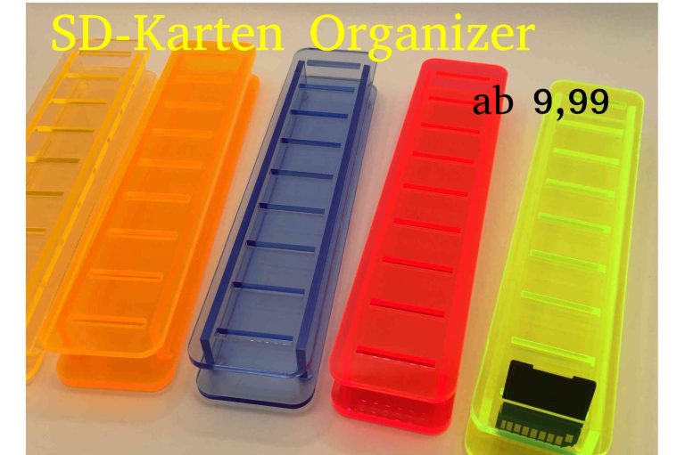 Schreibtisch Organizer für SD-Karten