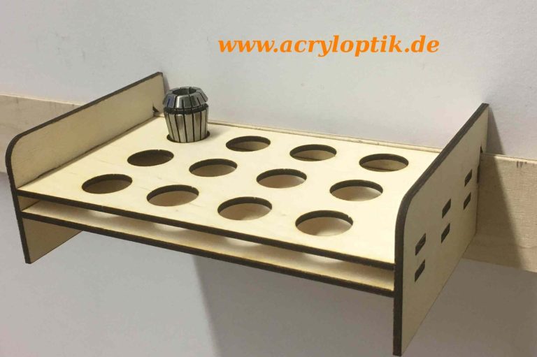 Halter für French Cleat Werkzeugwand für ER20 Spannzangen