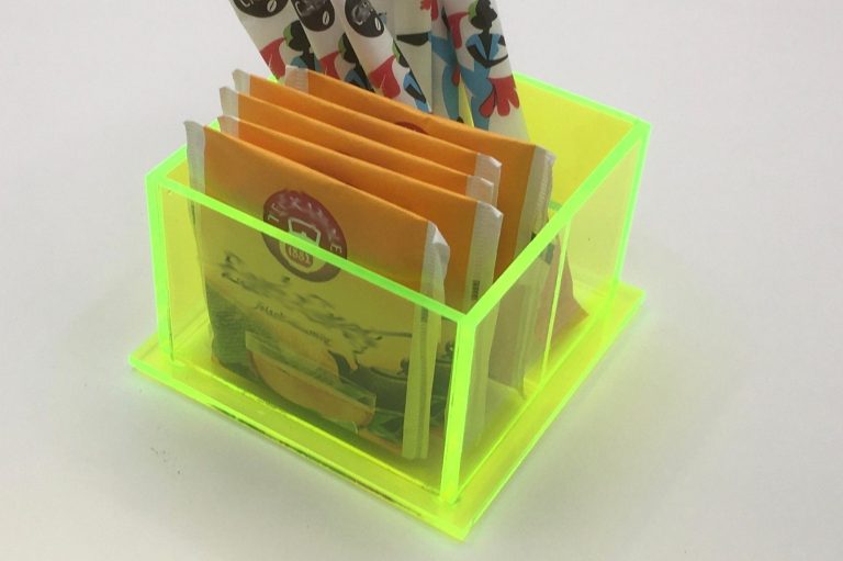 AcrylOptik Teebox Kaffeebox Zuckerdose Aufbewahrungsbox aus Acrylglas. Farbe: grün