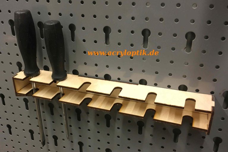 Schraubendreher Halter geeignet für Küpper Skadis Pegboard Lochwand Werkzeugwand für 6 Schraubenzieher